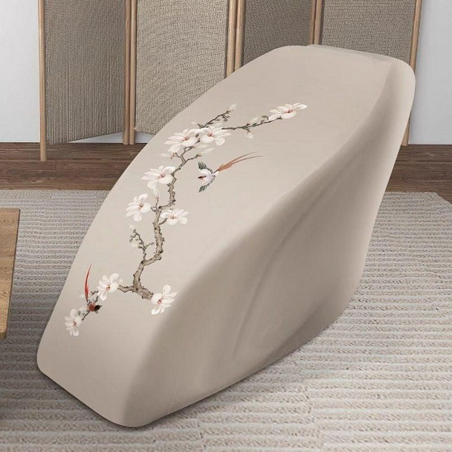 안마기커버 보호 먼지 가죽보호 더스트 70 85CM 비닐 카바 전동 목련 작은 고탄성, 백목련-빅사이즈-풀백