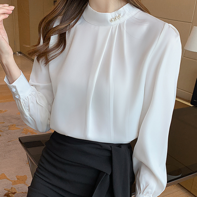 로렌미 히트 컬렉션 긴팔 블라우스 S250820FW-12