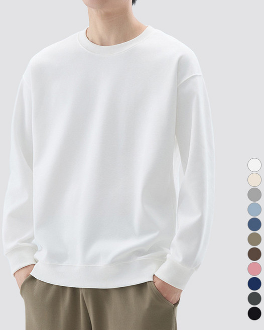 디커스텀 남녀공용 루즈핏 무지 맨투맨 14컬러 빅사이즈