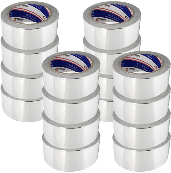 부광테이프 은박 알루미늄 호일테이프 은색 23m, 16개