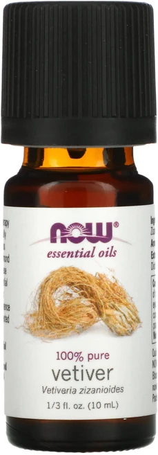 NOW Foods 에센셜 오일 100% 순수 베티버 10ml (1/3 fl oz), NOWFoods에센셜오일100순수베티버10ml13flo, 1개 - 쿠팡