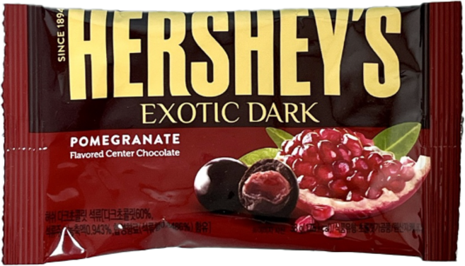 허쉬 다크초콜릿 석류, 38g, 6개