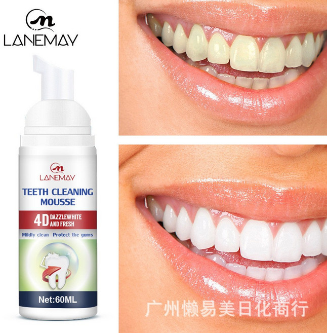 潔牙慕斯60ml 牙齒去漬清潔 口腔清潔 清新口氣, 1個, 60ml