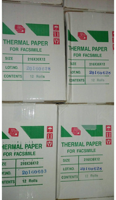 費可斯全新超高感度傳真紙216 x 30 含稅價 辦公室傳真必備, 1個, 1箱$450不含運，勿選賣家宅配