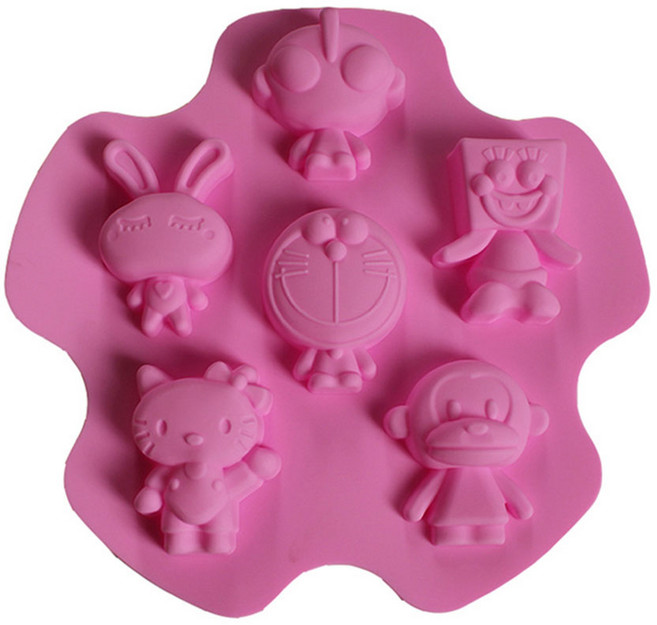 [드그라쎄] 실리콘몰드 - 캐릭터 모음 몰드 [6구]