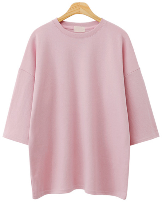 엠엔씨 남녀공용 오버핏 7부티셔츠 MDLT366DE