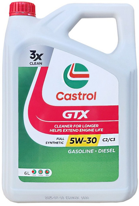 castrol 캐스트롤 GTX 5W30 C3 SN 엔진오일 가솔린 디젤 LPG 겸용