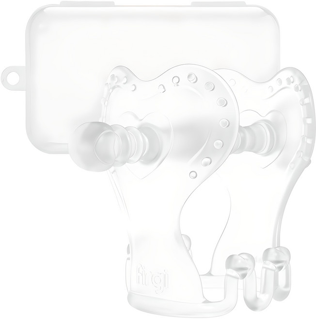 퍼기 큐피드 손목 치발기 세트, 치발기 + 케이스, 투명, 1세트