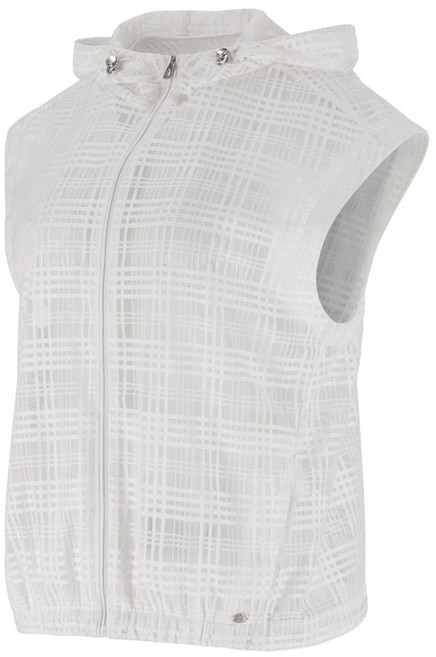 엘르골프 여성 체크 메쉬 우븐 베스트 6k 41401 pt