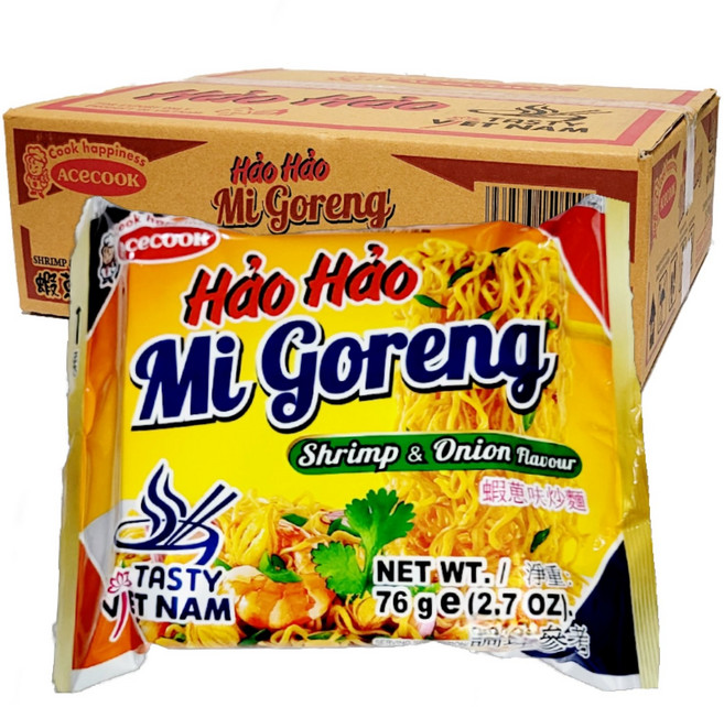 베트남 비빔 라면 하오하오 미고랭 MI GORENG, 1박스, 76g