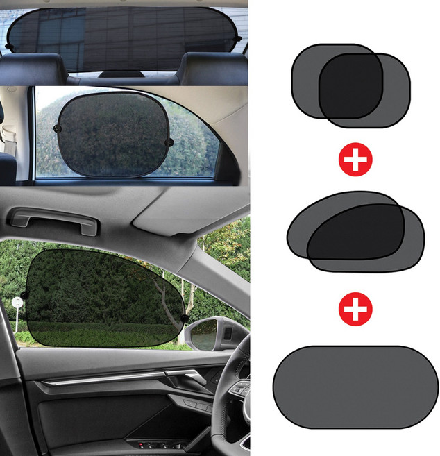 키미블랑 폭염비켜 차량용 창문 원터치 매쉬 햇빛가리개, 옵션2, 1개