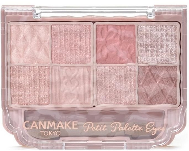 CANMAKE 八色眼影盤, 01羽毛花, 1個