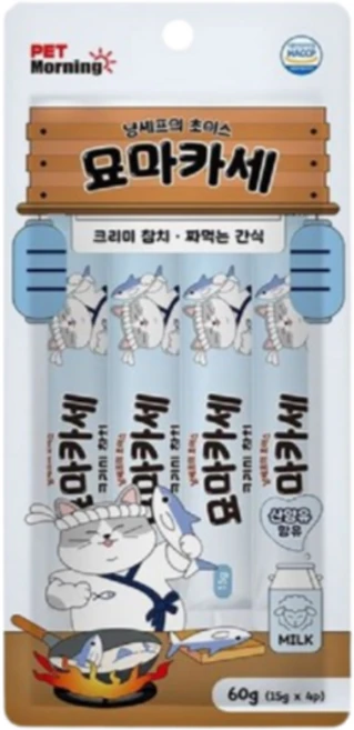 묘마카세 크리미참치 4개입, 60g, 1개, 참치맛 - 쿠팡