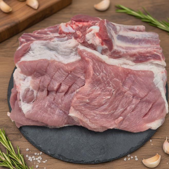 국내산 냉장 포갈비 1kg 돼지갈비 생갈비 포뜬갈비 업소용 식당용, 1개