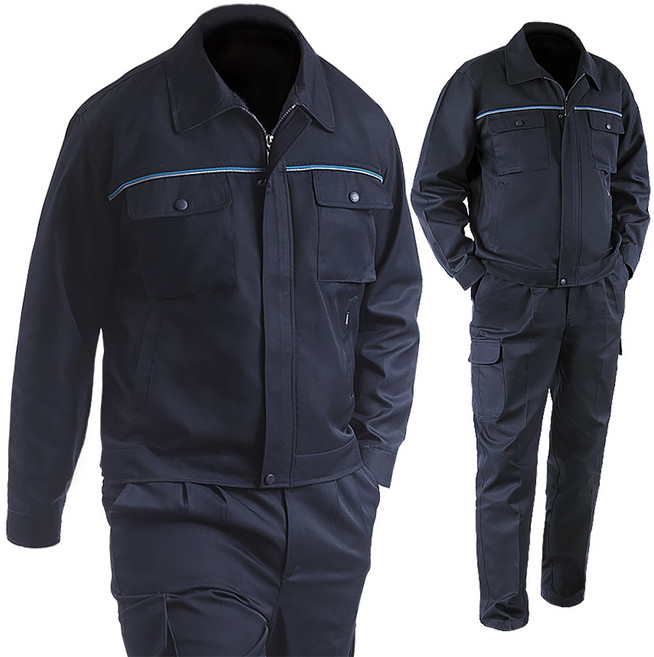 봄 가을 작업복 IT-871 네이비 현장 유니폼 상 하 세트