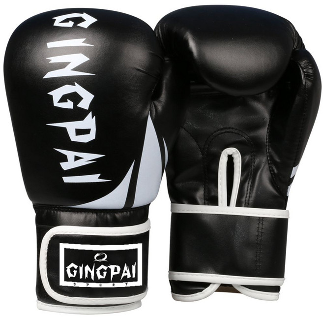 파워 복싱글러브 권투글러브 다이어트 트레이닝 킥복싱, 블랙, 1개