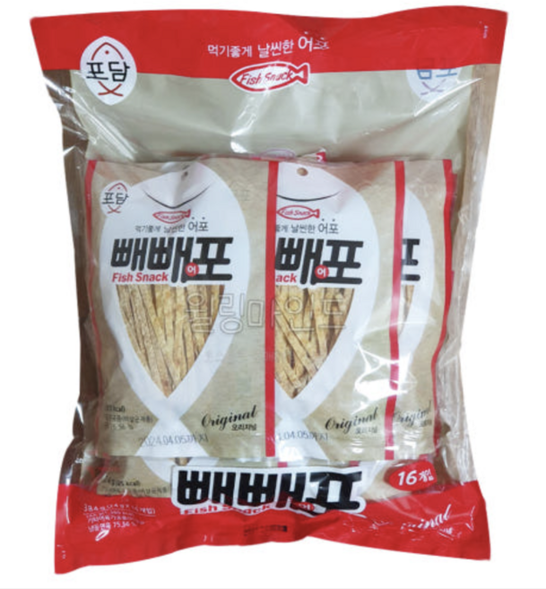 한진식품 포담 빼빼어포 24g X 16, 384g, 1개