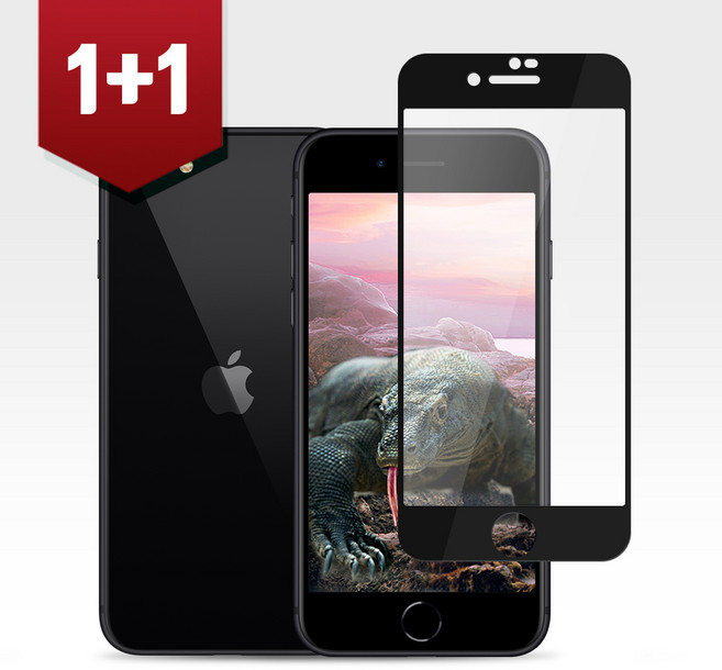 투에이비 글라스 (1+1) 아이폰8플러스 아이폰7플러스 프라이버시 풀커버 강화유리 보호필름, 2개