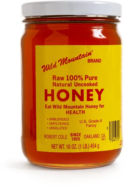 와일드마운틴 로우 퓨어 내추럴 언쿡트 허니, 454g, 1개 - 쿠팡
