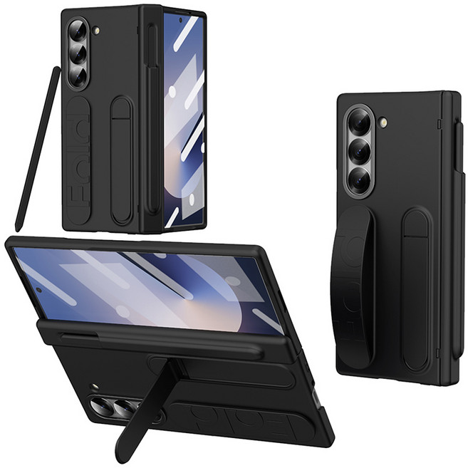 YINUO 갤럭시 폴드 케이스 핸드폰 힌지보호 그립 커버+with S펜