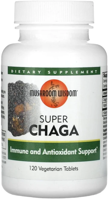 머슈룸위즈덤 슈퍼 차가버섯 베지 정제 120정, 기본, 1개 - 쿠팡