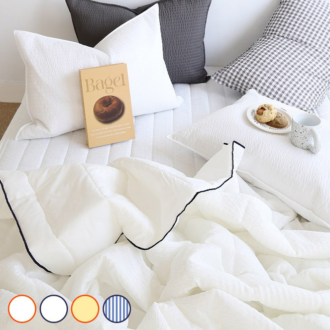 코니크 스티치 시어서커 + 순면 여름 차렵 이불 세트