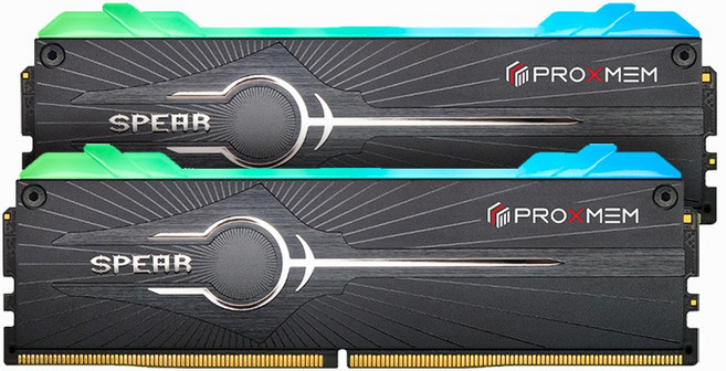 PROXMEM SPEAR RGB DDR5 記憶體, 1個, 6400,32GB(16GB*2)