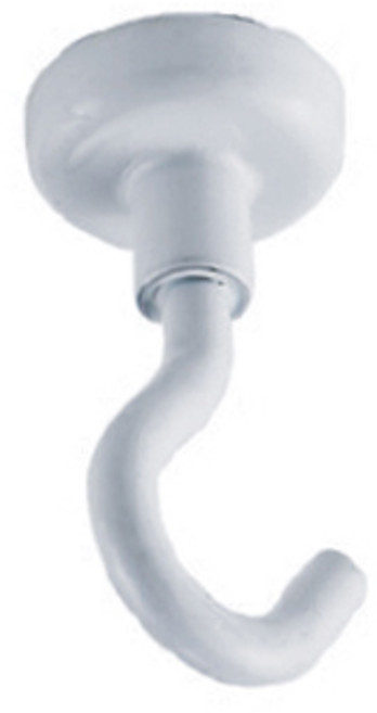 [철물공장] 초강력 네오디움 원형 후크 자석고리 16mm YJ, 화이트, 1개