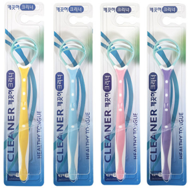 깨끗혀 크리너 3중 스크래퍼 혀클리너 4P, 1개