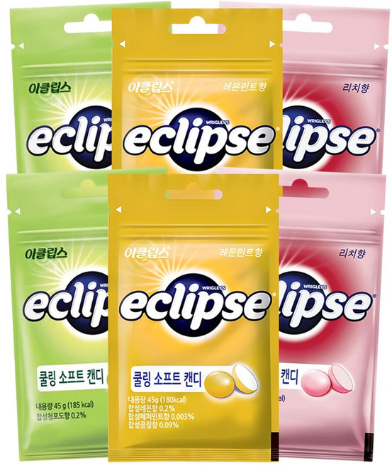 이클립스 쿨링소프트 캔디 3종, 2세트, 45g
