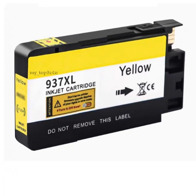 益繪 HP 937XL 墨水匣 適用於 HP 9120 9125 9128 9130 9720 9730, 1個, 937e 黃色