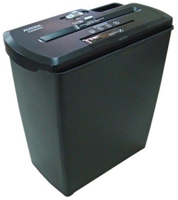 AURORA 震旦 AS860SD 碎紙機，8張，12公升，直條式, 詳見包裝, 黑色