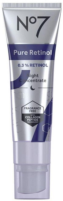 No7 퓨어 레티놀 나이트 농축액 0.3% 30ml(1.0온스), 1개, 30ml