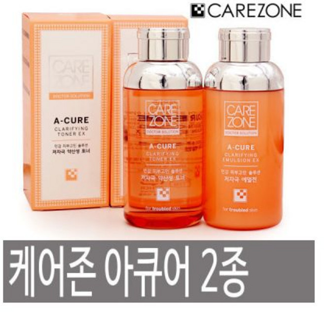 기초케어 케어존 닥터솔루션 아큐어 클래리파잉 EX 2종 단품구성 / 토너 피부컨디션 회복 리프팅관리 에멀전 민감성피부
