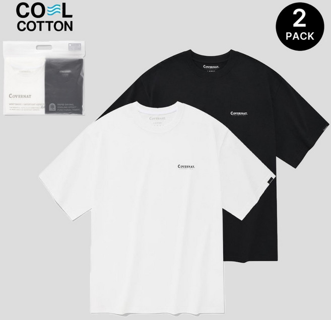 【ESC SELECT SHOP】 Covernat 涼感衣 1組, 黑色+黑色,XXL