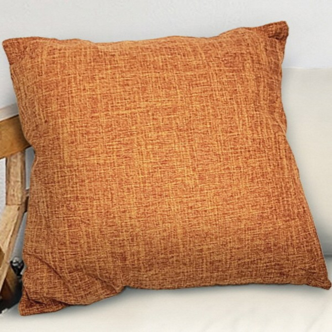 베베솜 린넨 무지 솜포함 쇼파쿠션, 오렌지