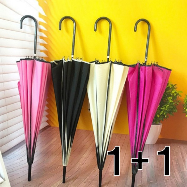 1+1 유니크한 패션우산 양산 라운드형 도트라인 양우산 6color 5시건