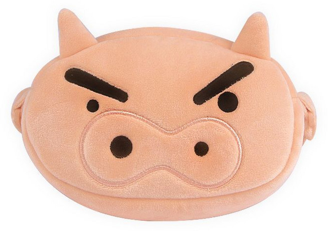 짱구 얼굴 크로스 파우치 부리부리대마왕