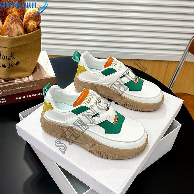 SHENGHUI여성 통굽 키높이 운동화 여성 통굽 벨크로 운동화SH7*9LW