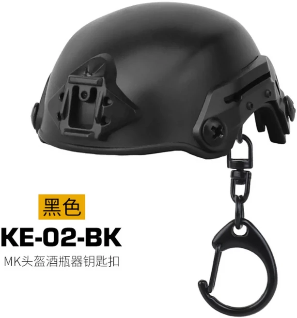 새로운 전술 야간 투시경 장치/무전기/헬멧/잡지/보호 플레이트 모델 열쇠 고리 배낭 펜던트, 17 KE-02R-BK