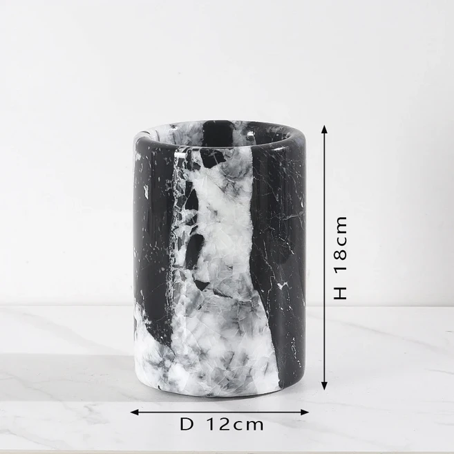 천연 대리석 와인 쿨러 버킷 고급 와인 병 쿨러 보냉 샴페인 맥주 아이스 버킷, 03 Napoleon Black