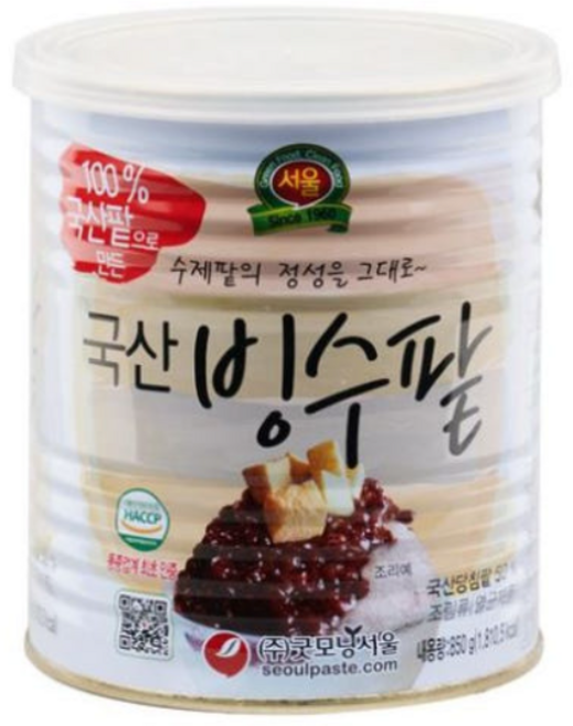 굿모닝서울 국산빙수팥, 850g, 5개