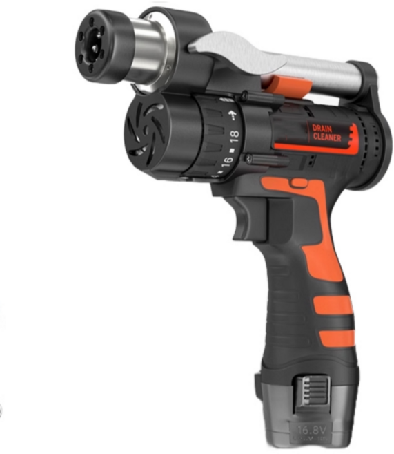 ON US 고출력 뚫어뻥 세면대 하수구 싱크대 변기 배수구 뚫음 막힘, 1. 16.8V + 3m