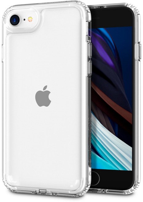 킹아이폰 에이튠 아이폰7 정품 아이페이스 강화유리투명케이스 1+1 총 2개 - 블랙