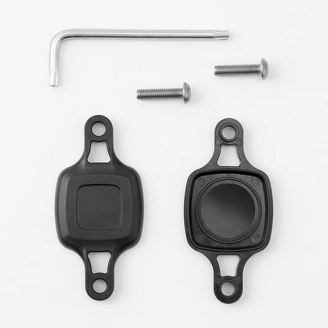 에어태그 홀더 자전거 반사 후미등 도난 방지 안전 경고등 테일 라이트 마운트 스탠드 케이스 (에어태그용), 02 A, 01 빠른, 색상: 1. 검정색, 1개