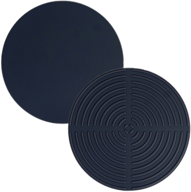 소노리떼 국산 실리콘 인덕션 보호매트 원형 대형, 차콜, 2개