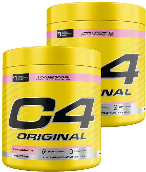 셀루코어 C4 오리지널 프리-워크아웃 핑크 레모네이드, 408g, 2개