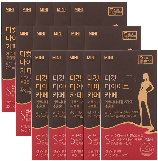 디컷다이어트카페(15박스)/다이어트커피, 15개, 20g