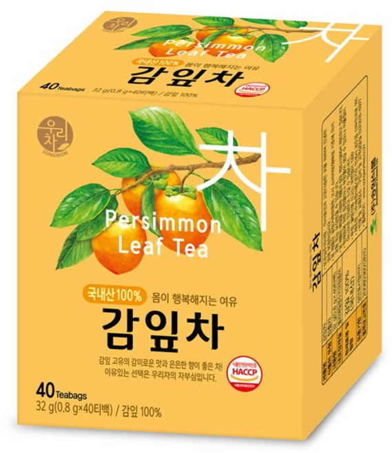 송원 우리차 감잎차, 40개입, 4개