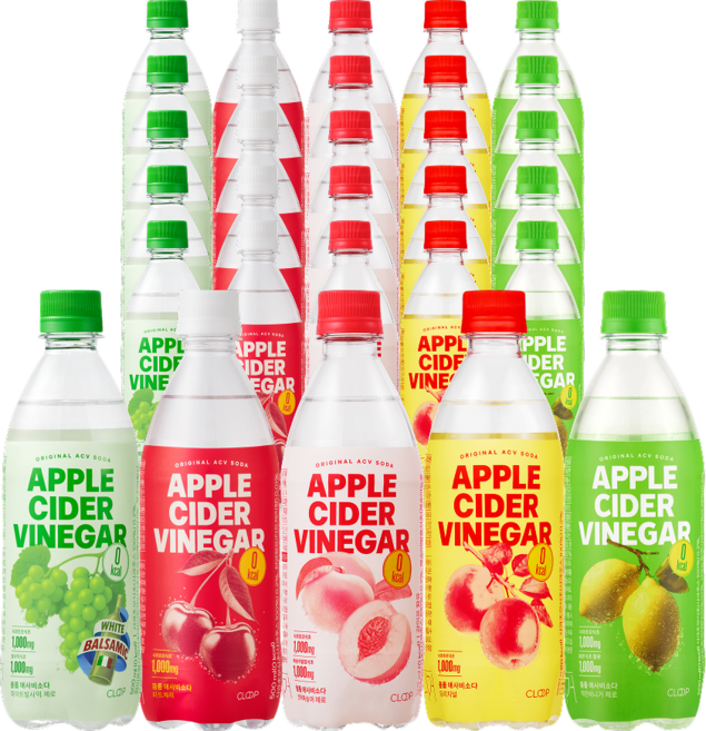 클룹 애사비소다 BEST 5종 30개입 세트